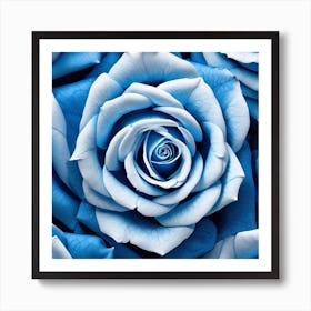 Blue Roses 5 Art Print