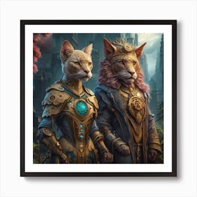 Cat Lovers Art Print