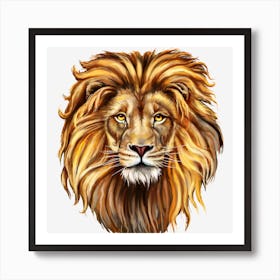 Lion Head Art Print