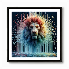 Lion Head 6 Art Print