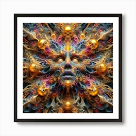 Abstract Psychedelic Art Art Print