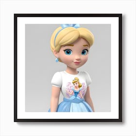 Cinderella dress Art Print