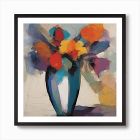 Flowers In A Vase 5 Art Print