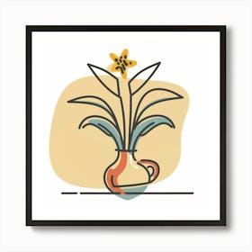 Flower In Vase Art Print