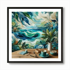 Epoxy resin art Art Print