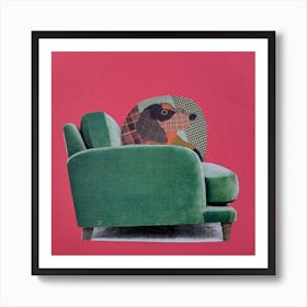 Wall Art, Dachshund, Dog, Barking Mad Vibrant Expressions Art Print