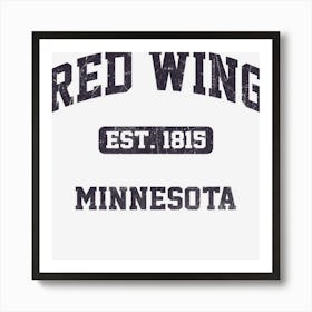 Red Wing Minnesota Mn Vintage State Athletic Style Art Print