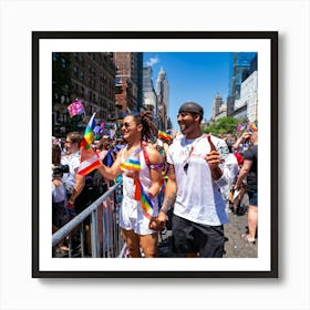 Pride Parade In New York City 2 Art Print