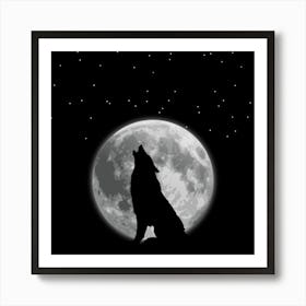 Howling Wolf Art Print