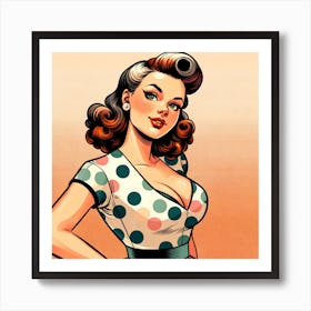 Pin Up Girl Art Print