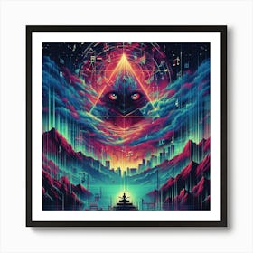 Psychedelic Music 1 Art Print