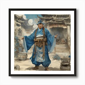 8856 Great Chinaman Edith Holden Style Blue And Ivory J Xl 1024 V1 0 Art Print