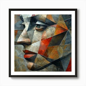 Abstract Portrait Of A Woman 13 Art Print