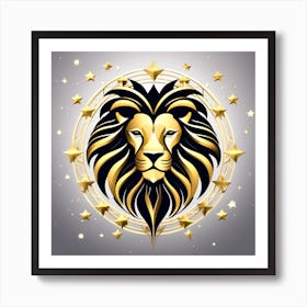 Zodiac symbol, a Lion Art Print