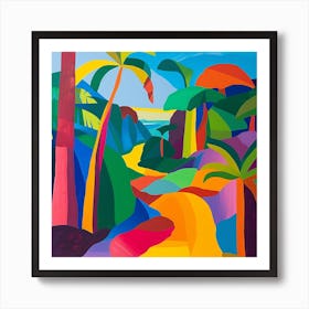 Abstract Travel Collection Puerto Rico 4 Art Print