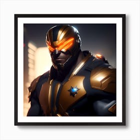 Futuristic Cop Art Print