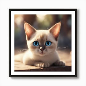 Siamese Cat 1 Art Print