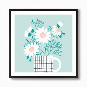 Chamomile in a Cup Art Print