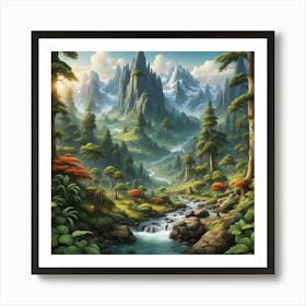Mountain Stream 3 Art Print