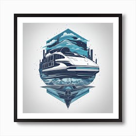 Futuristic Train Art Print