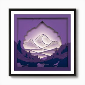 Mountain Scene Art Print