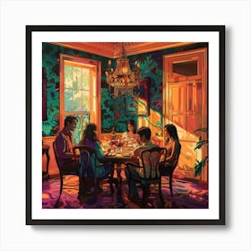 Family Dining Room Art Print