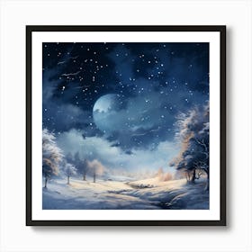 Illuminated Evergreen Dreams Art Print