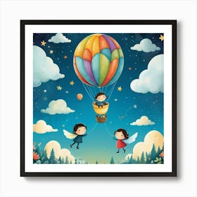 Default Fly High Together Nursery Kids Art Print 0 Art Print