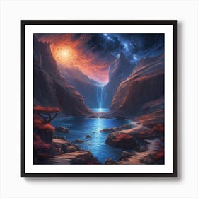 Lake In The Sky Art Print