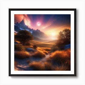 Landscape Painting 179 Art Print