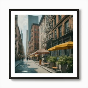 New York City Street Scene Art Print