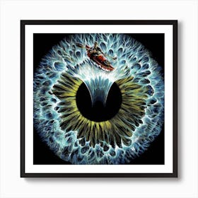 Lost In Your Eye Aquatic Square Art Print