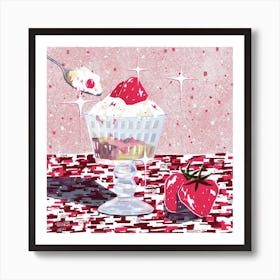 Cake Square Art Print