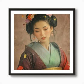 Creative Geisha Artwork 16 Art Print