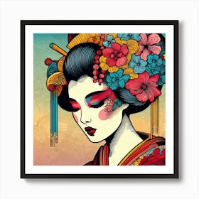 Japan Geisha Visual 58 Art Print