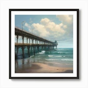 Pier bridge Art Print