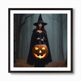 Witch In The Woods 1 Art Print