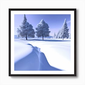 Winter Landscape 8 Art Print