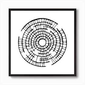 Labyrinth / Abstraction Art Print