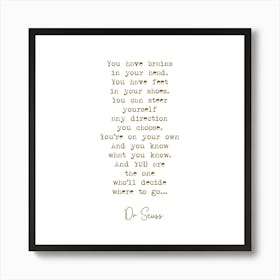 Dr Seuss Quote Print Dr Seuss Gifts 02 Art Print