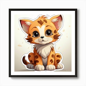Cute Cheetah 6 Art Print