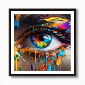Colorful Eye 12 Art Print
