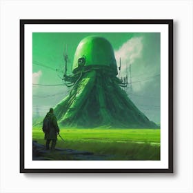 Futuristic Landscape 1 Art Print