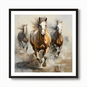 Horsepower Majesty The Power Of Grace Art Print