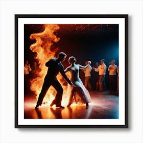 Dance On Fire Art Print