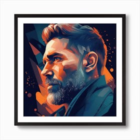 Portrait Of A Man 4 Art Print