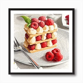 Mille-feuille Art Print