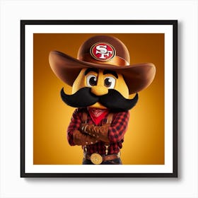 San Francisco 49ers Mascot 2 Art Print