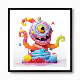 Candy Monster Art Print