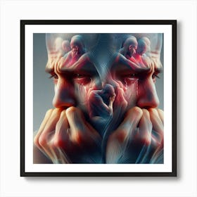 Man With A Broken Heart Art Print